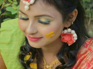 Krishna’s makeover-bridal makeup